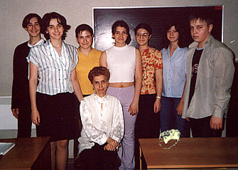 Т.В. Кривова с учениками